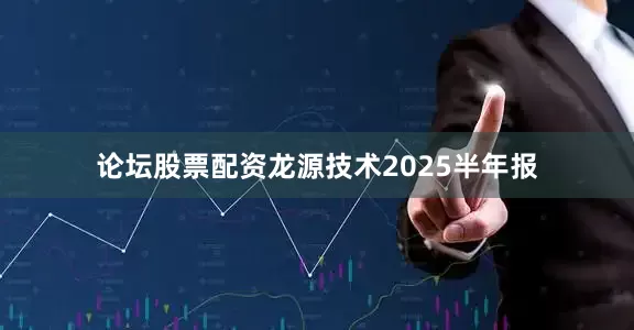 论坛股票配资龙源技术2025半年报