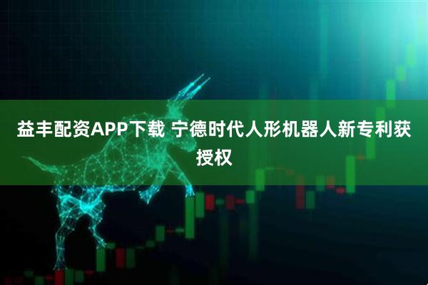 益丰配资APP下载 宁德时代人形机器人新专利获授权
